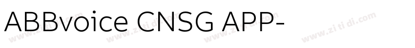 ABBvoice CNSG APP字体转换 ABBvoice CNSG APP字体转换